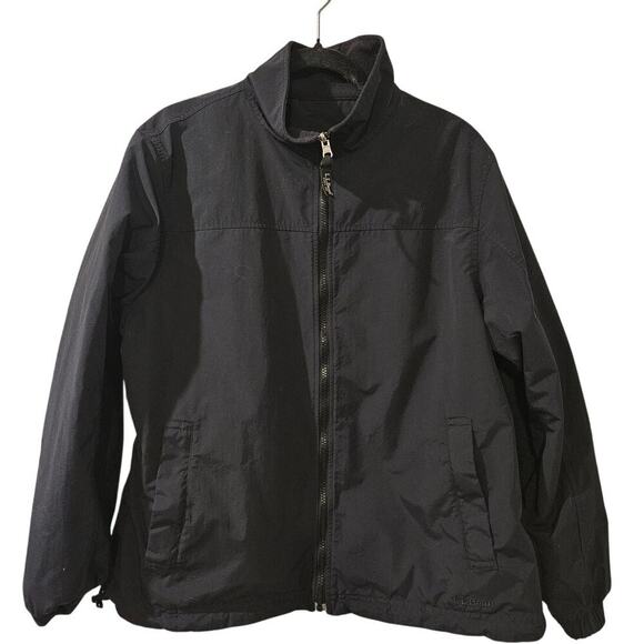 L.L.Bean Jackets & Blazers - LL Bean Reversible Fleece Lined Coat Women Sze XL Regular 0XV65 Black Ski Jacket